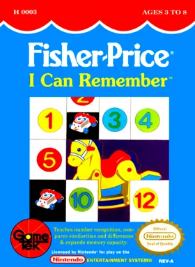 Fisher-Price - I Can Remember (USA) box cover front